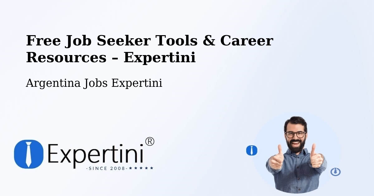 Free Job Seeker Tools & Career Resources – Departamento De San Miguel - Departamento De San Miguel, Argentina Jobs Expertini